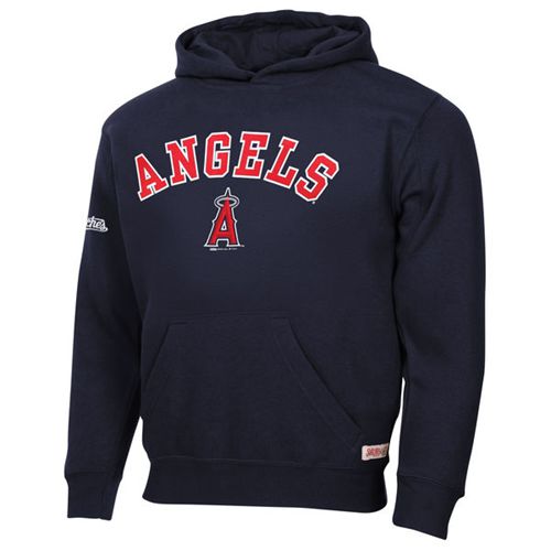 Los Angeles Angels of Anaheim Fastball Fleece Navy Blue Pullover MLB Hoodie - Click Image to Close